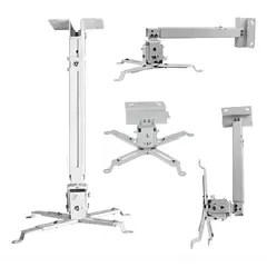 GENERICO - Soporte Proyector Techo Extensible Metal 30 A 60cm