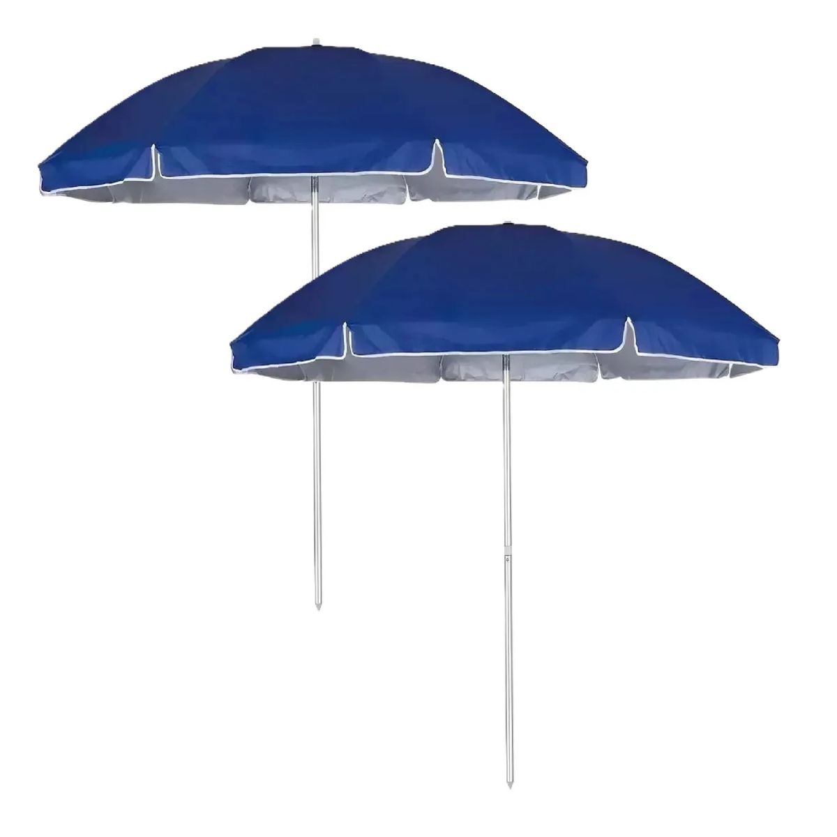 GENERICO - Pack X 2 Quitasol Filtro Uv Paraguas Sombrilla Azul 160cm