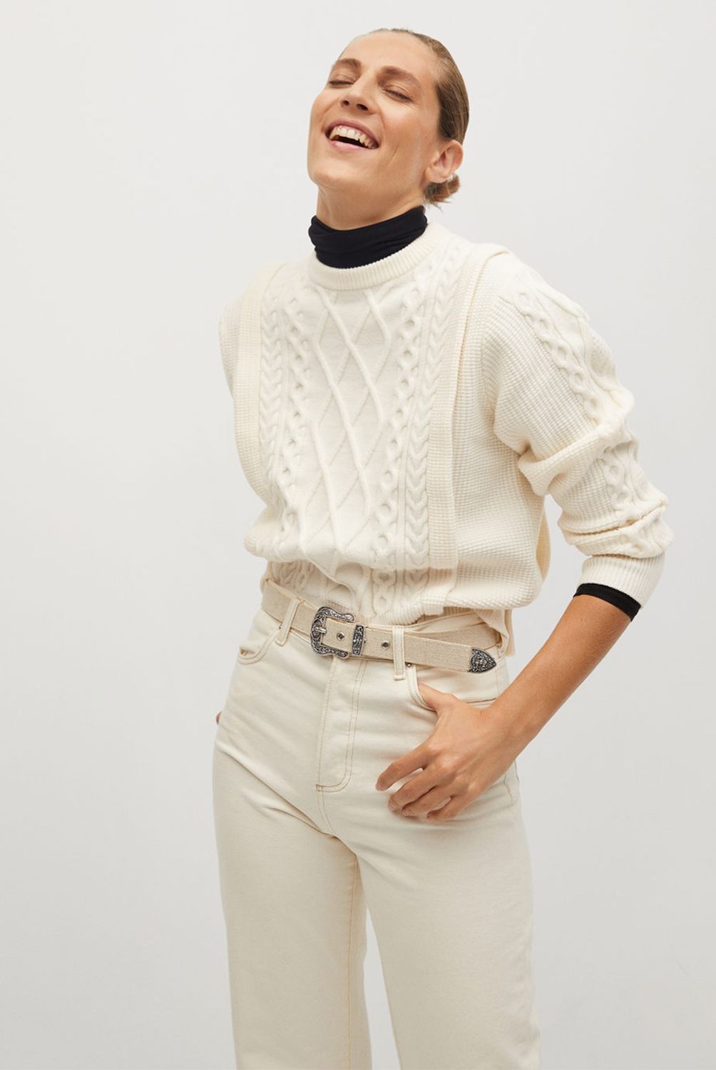 MANGO - Sweater Overall Mujer