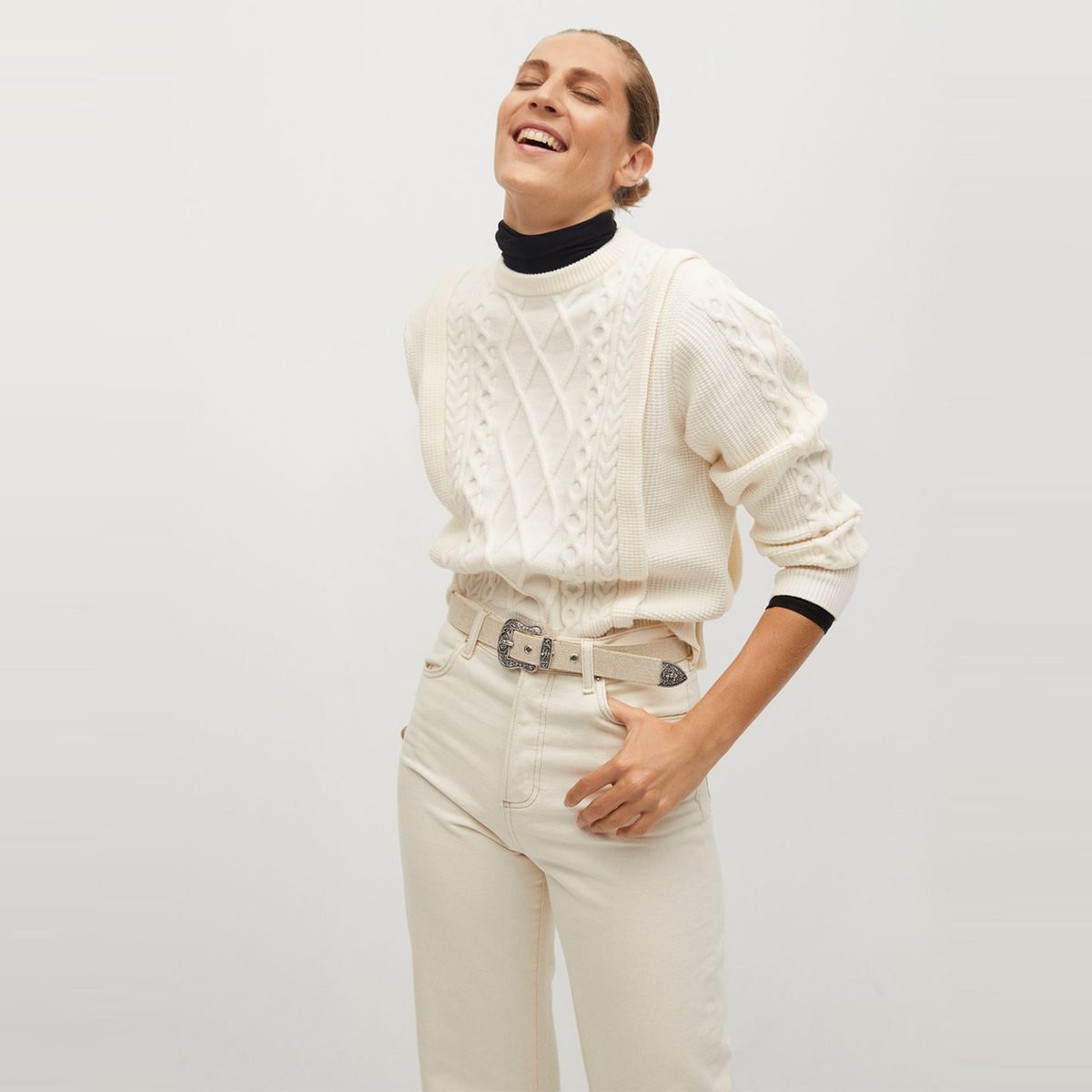 MANGO - Sweater Overall Mujer