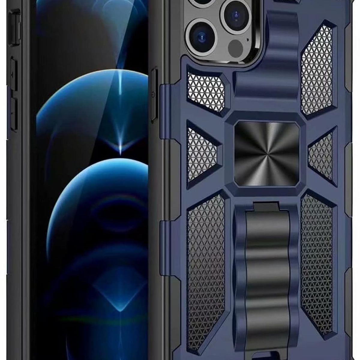 GENERICO - Carcasa para Antigolpe Reforzada para iPhone 12 Pro Max - Azul