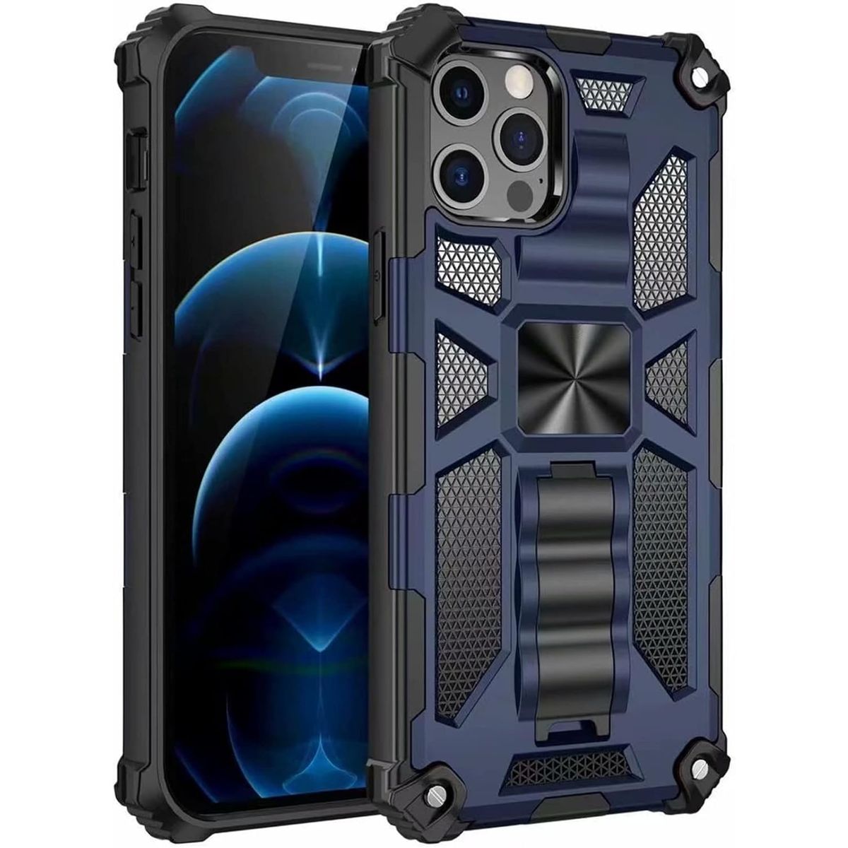 GENERICO - Carcasa para Antigolpe Reforzada para iPhone 12 Pro Max - Azul