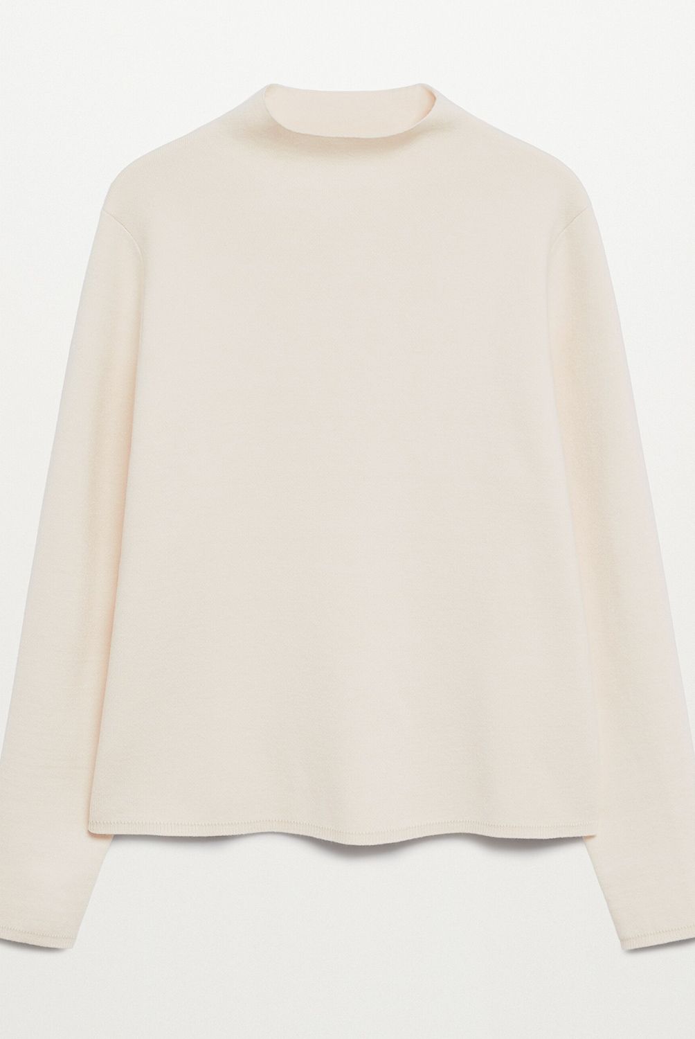 MANGO - Sweater Punto Fino Chimney Mujer