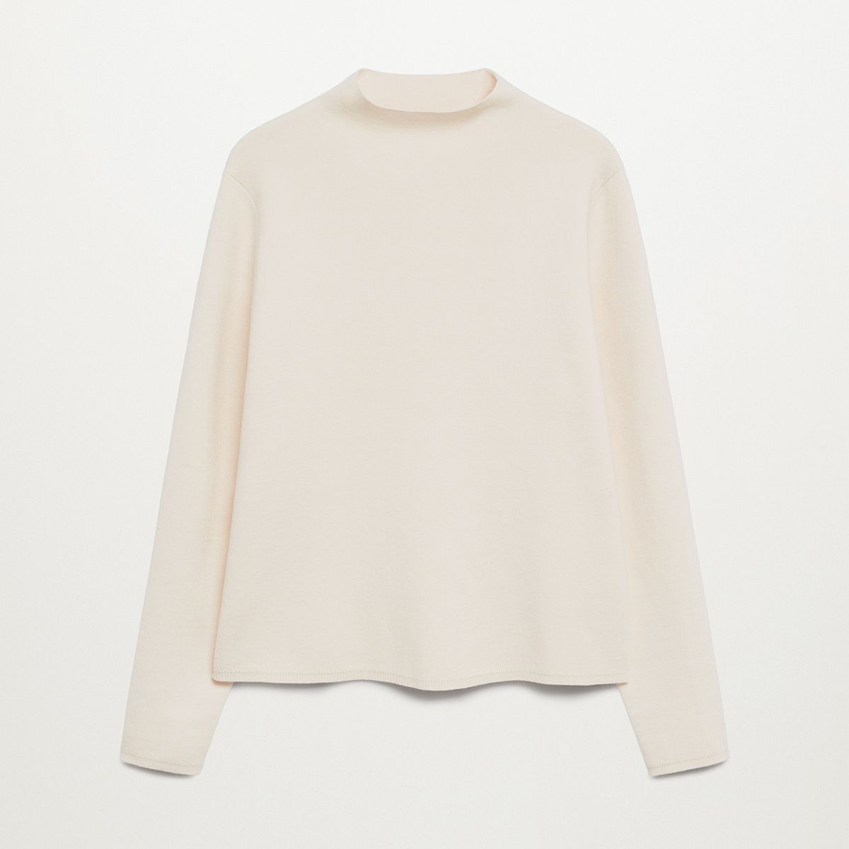 MANGO - Sweater Punto Fino Chimney Mujer