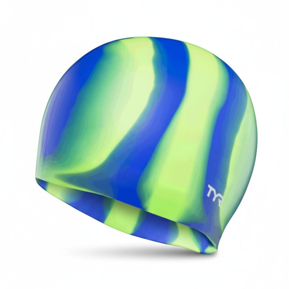 TYR - GORRO NATACION TYR SILICONA VERDEAZUL
