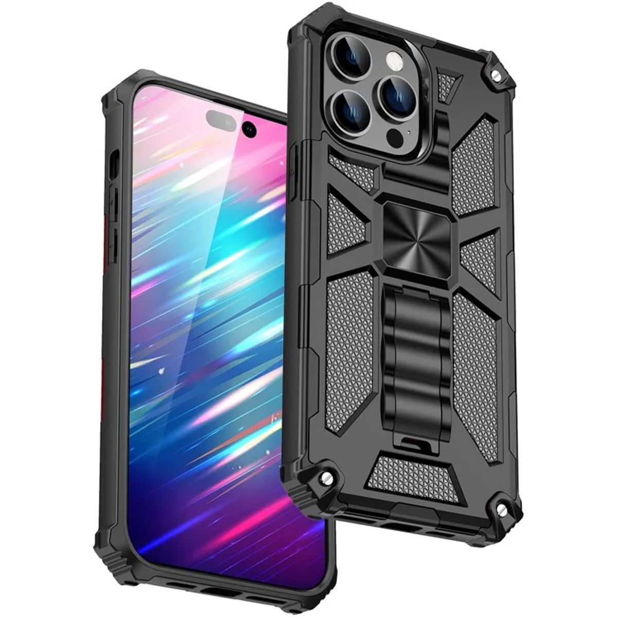 GENERICO - Carcasa para Antigolpe Reforzada para iPhone 13 Pro Max - Negro