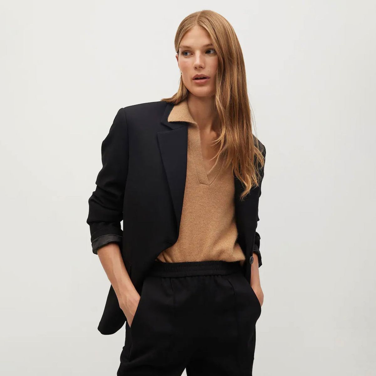 MANGO - Mango Blazer Puños Abotonados James Mujer