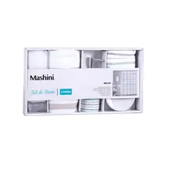 MASHINI - Set Cortina de Baño 6 Piezas Lluta