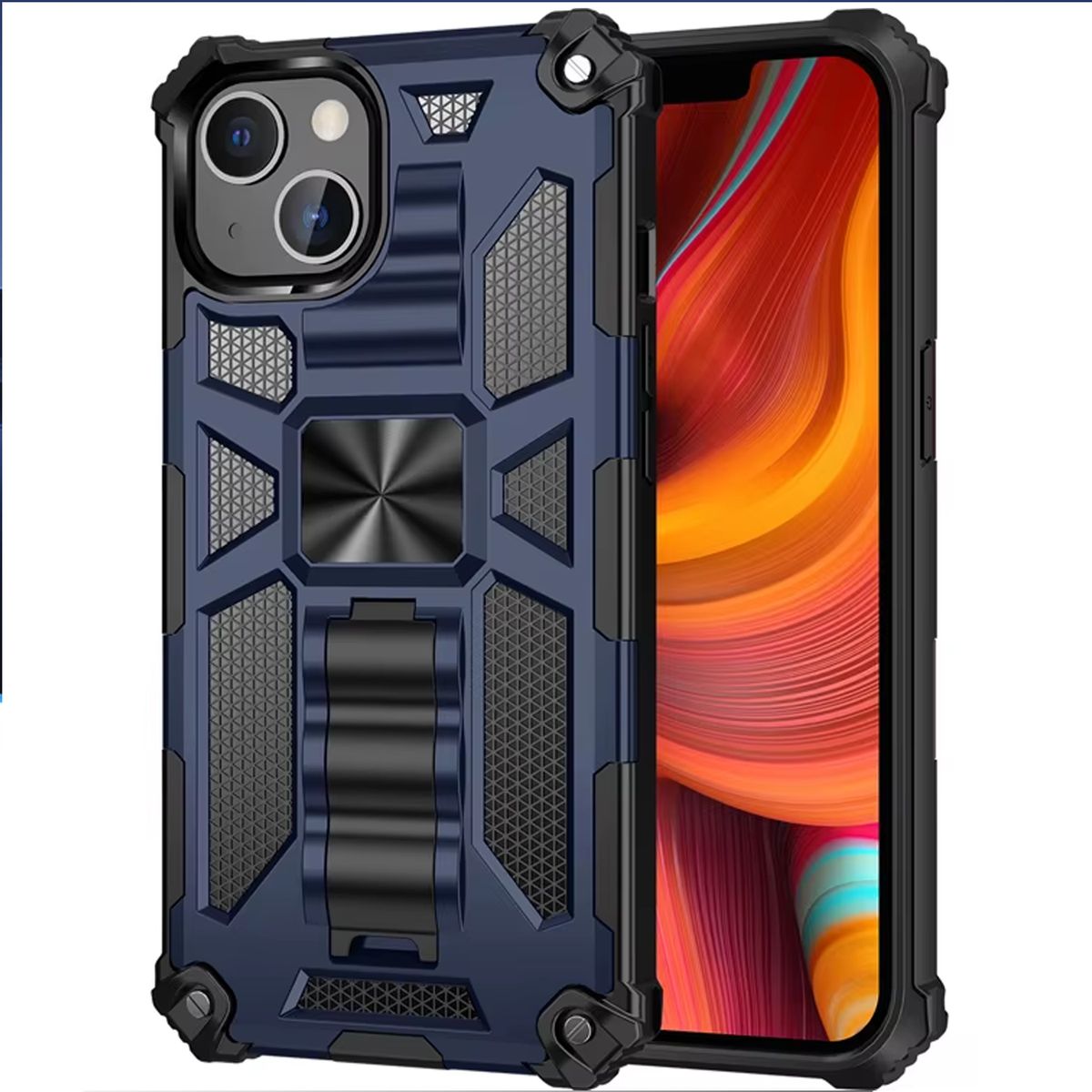 GENERICO - Carcasa para Antigolpe Reforzada para iPhone 14 Plus - Azul