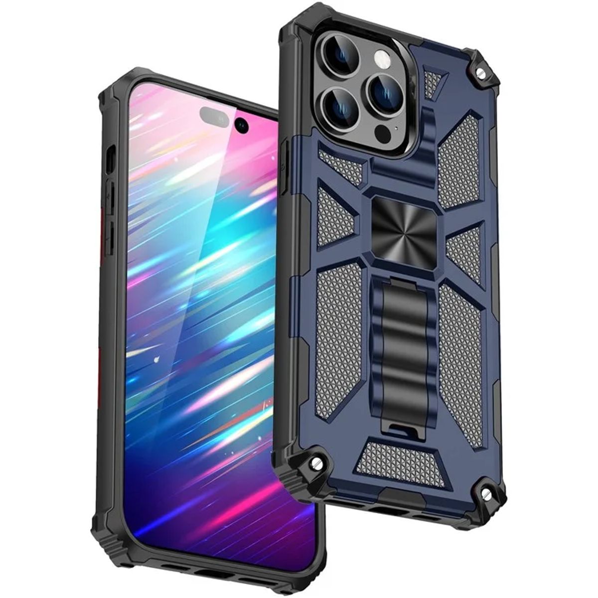GENERICO - Carcasa para Antigolpe Reforzada para iPhone 14 Pro - Azul