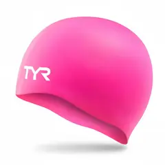 TYR - GORRO NATACION SILICONA ROSADO
