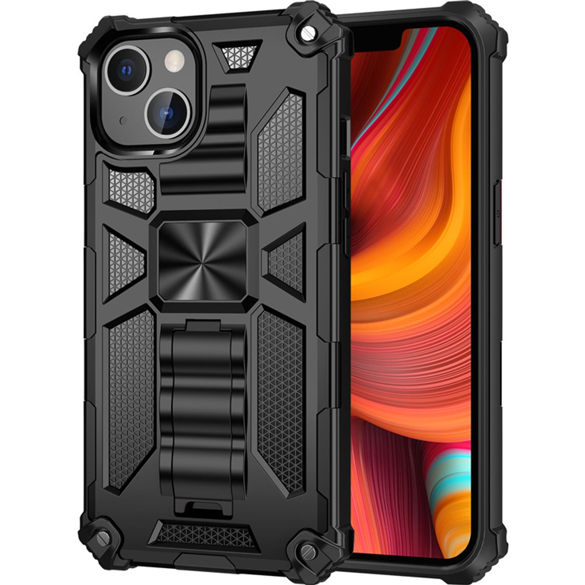 GENERICO - Carcasa para Antigolpe Reforzada para iPhone 15 - Negro