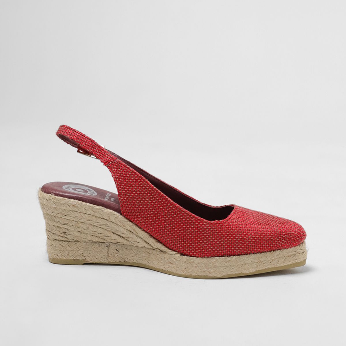 ONE TOUCH LIMITED - Zapato Mujer Yute Salón Rojo One Touch