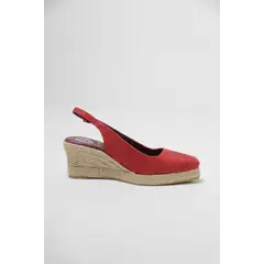 ONE TOUCH LIMITED - Zapato Mujer Yute Salón Rojo One Touch