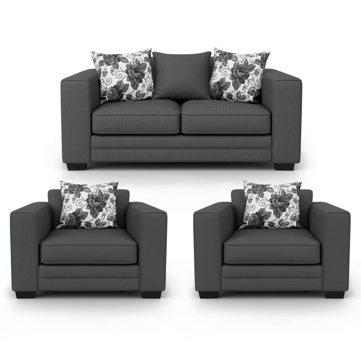 AMERICA DECORA - Living 5 Cuerpos 3+1+1 XL Con Resorte Estructural Palazzo Chenille