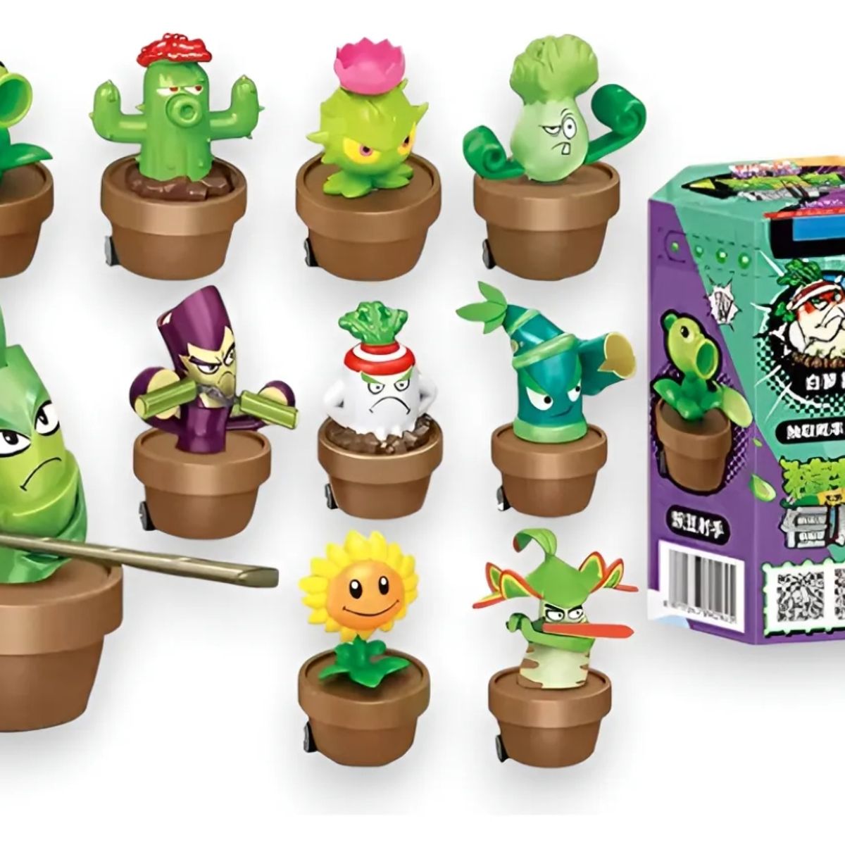 GENERICO - 1 Figura Sorpresa Plantas Vs Zombies Pvz Al Azar