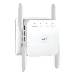 GENERICO - Repetidor Wifi 5g/2.4g Extensión De Señal Inalámbrica De 1200 M 1