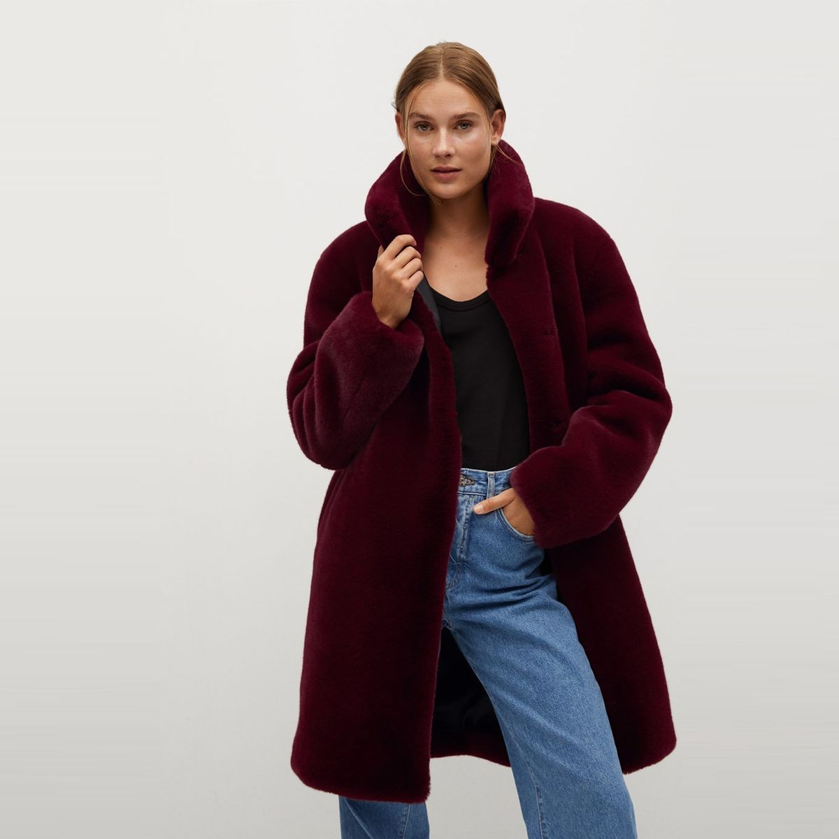 MANGO - Abrigo Chiporro Chillyn Mujer