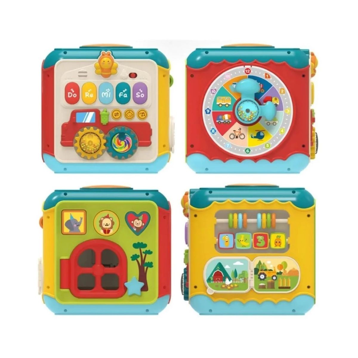 GENERICO - Juguete Cubo Didáctico De Actividades Para Niños