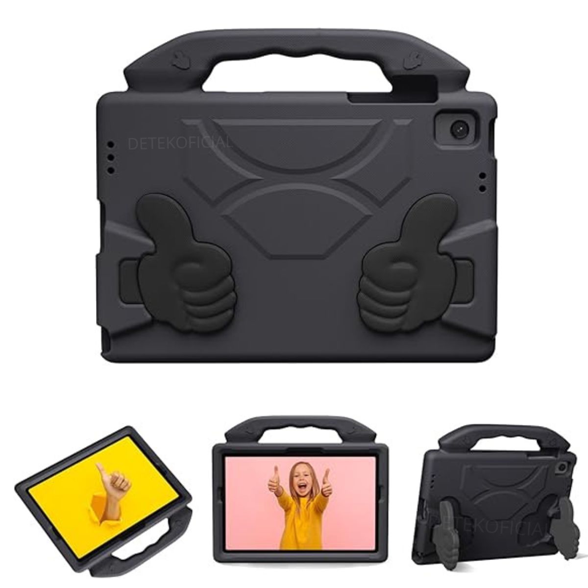 GENERICO - Carcasa Infantil Niño Antigolpe para Samsung Tab A11+ Plus - Negro