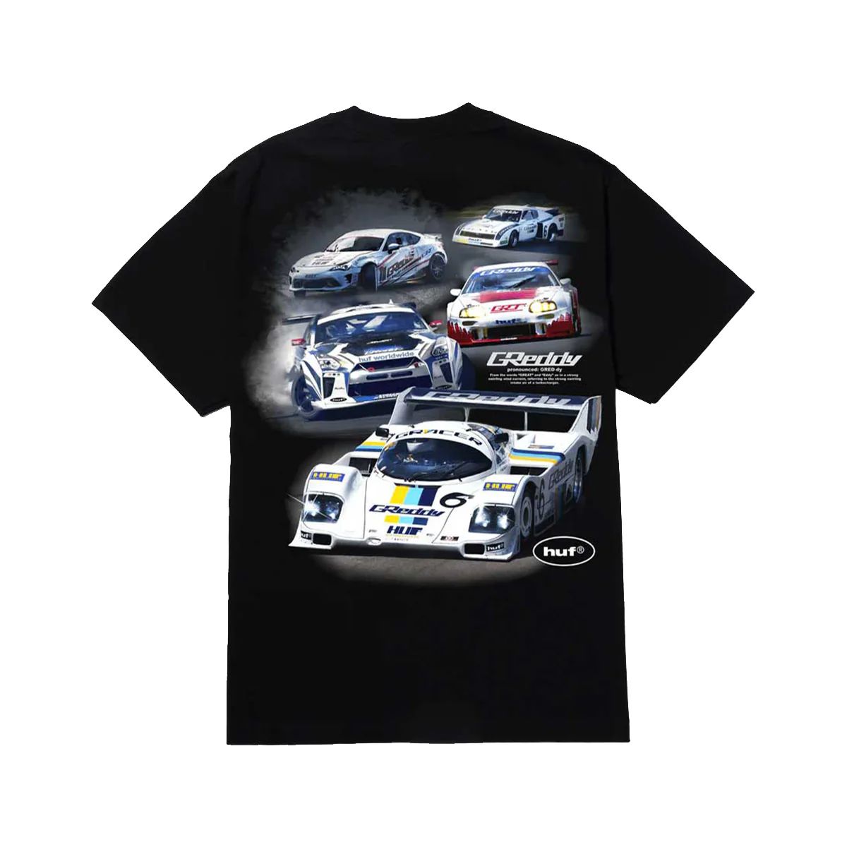 HUF - Polera Negra Hombre GREDDY SHOWCASE HUF