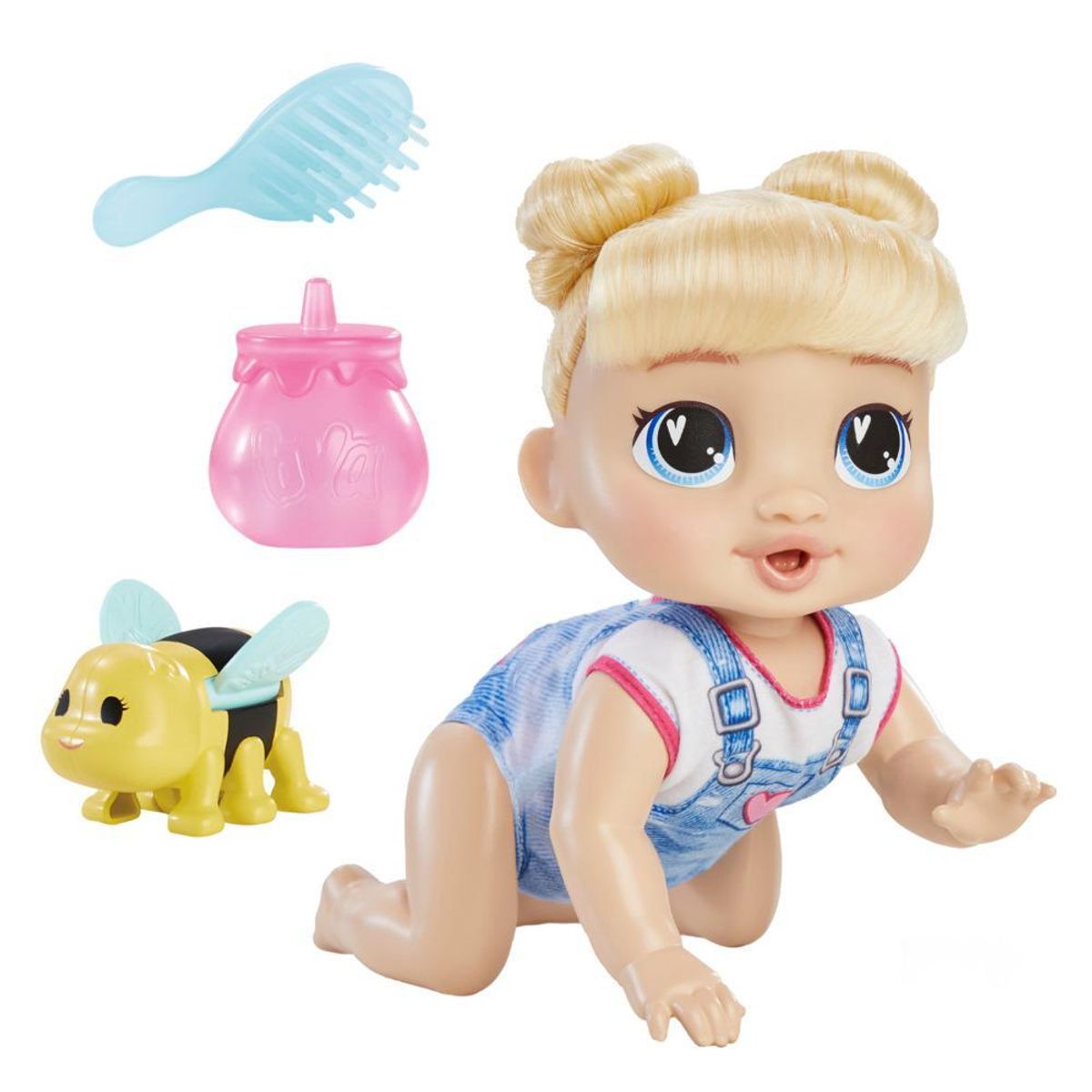 HASBRO - MUÑECA BABY ALIVE GATEA Y JUEGA HARPER HUGS