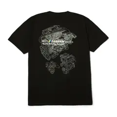 HUF - Polera Negra Hombre GREDDY MOTORS