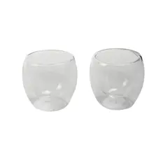 HAUSSEN - Set 2 Vasos Taza Doble Pared Café Espresso 80ml