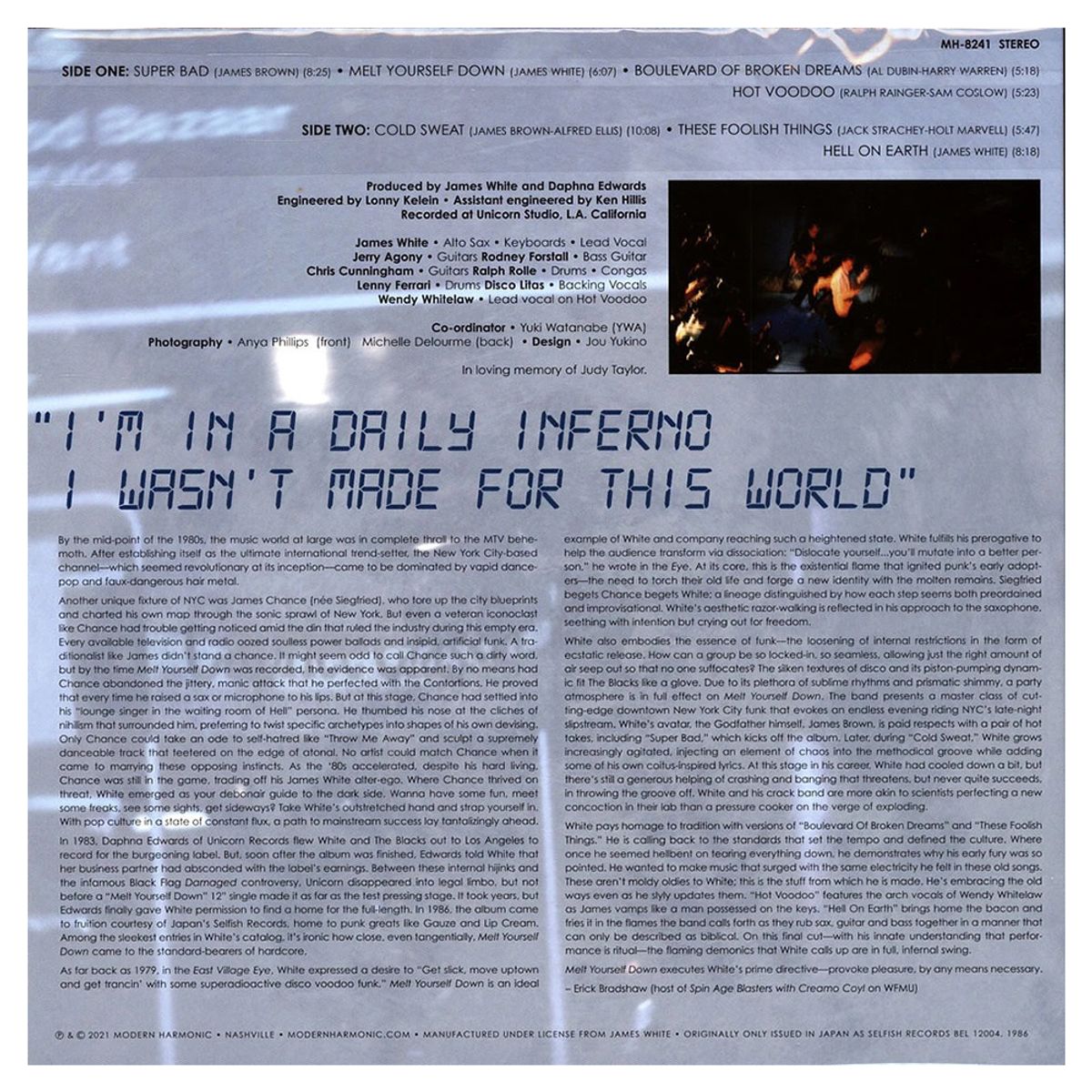 GENERICO - James White & The Blacks -Melt Yourself Down Ed de Color- Vinilo Color