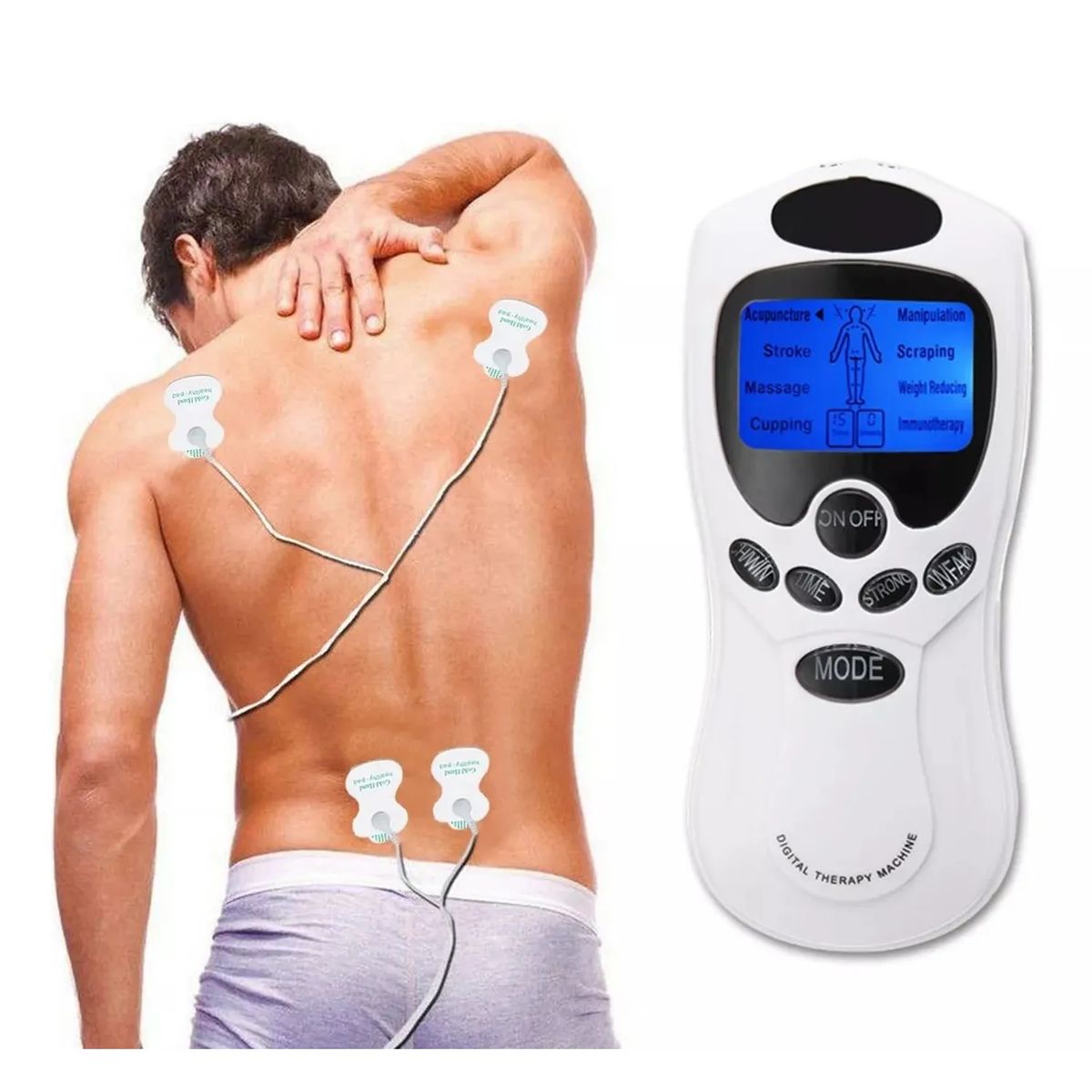 GENERICO - Electrofisico 8 Parches Electroestimulador Tens