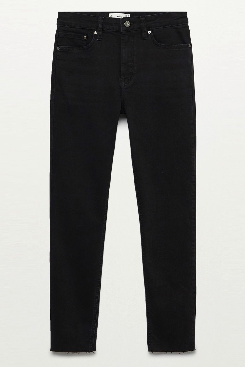 MANGO - Jeans Skinny Crop Isa Tiro Medio Mujer