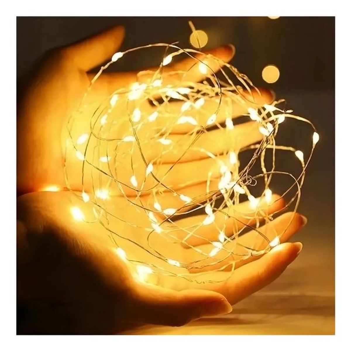 GENERICO - Pack X4 Unidades De Luces Hadas Guirnaldas 100 Led Luces Solares 2rl 10mts