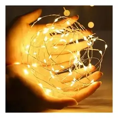 GENERICO - Pack X4 Unidades De Luces Hadas Guirnaldas 100 Led Luces Solares 2rl 10mts