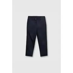 COLLOKY - Pantalón Escolar Clásico Azul con Tela Elasticada