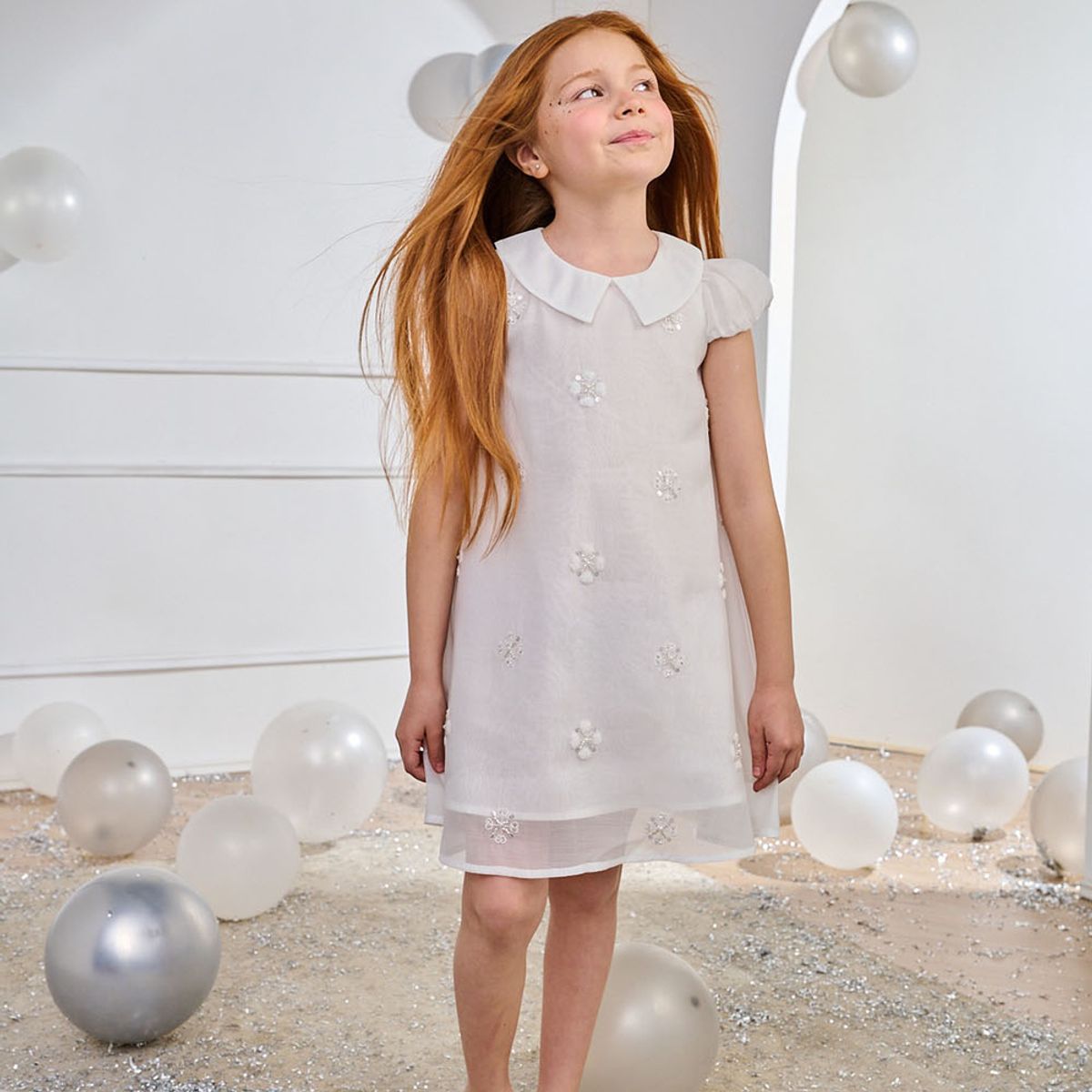 COLLOKY - Vestido Blanco para Niña