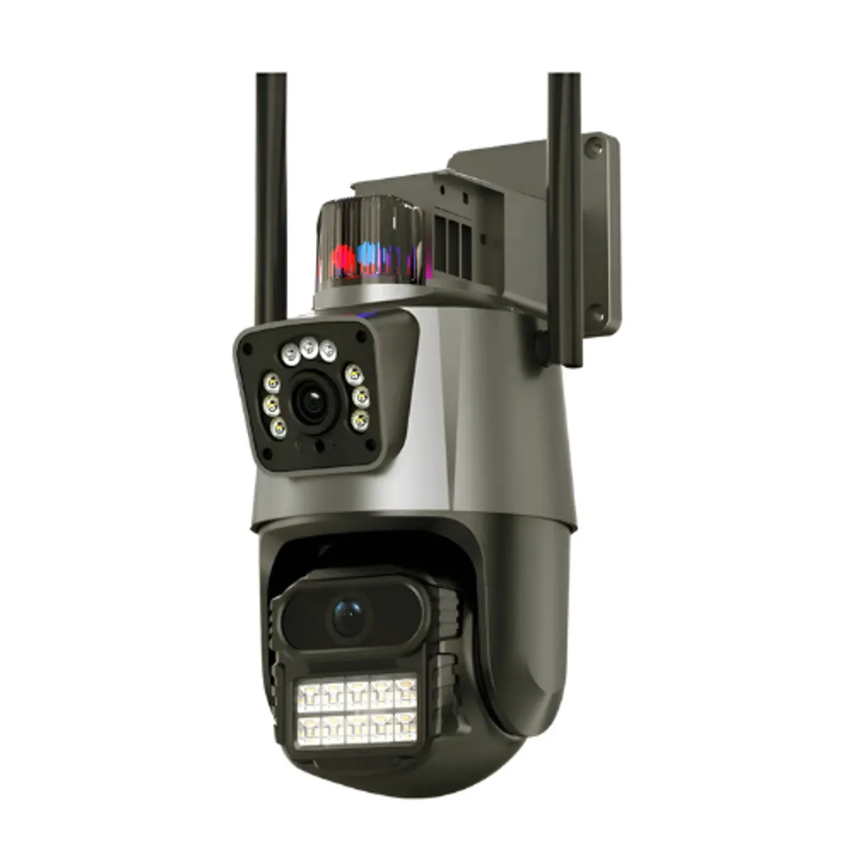 IRM - Cámara de Seguridad WiFi con Doble Lente y Alarma