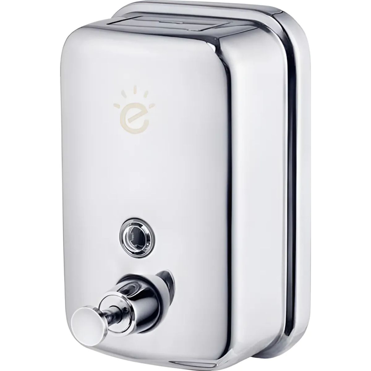 GENERICO - Dispensador de jabón líquido y detergente de acero inoxidable de 500 ml para pared color cromado