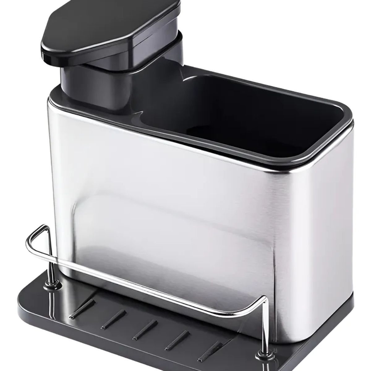 GENERICO - Storage Rack Dispensador Jabón 3 En 1 Color Plateado