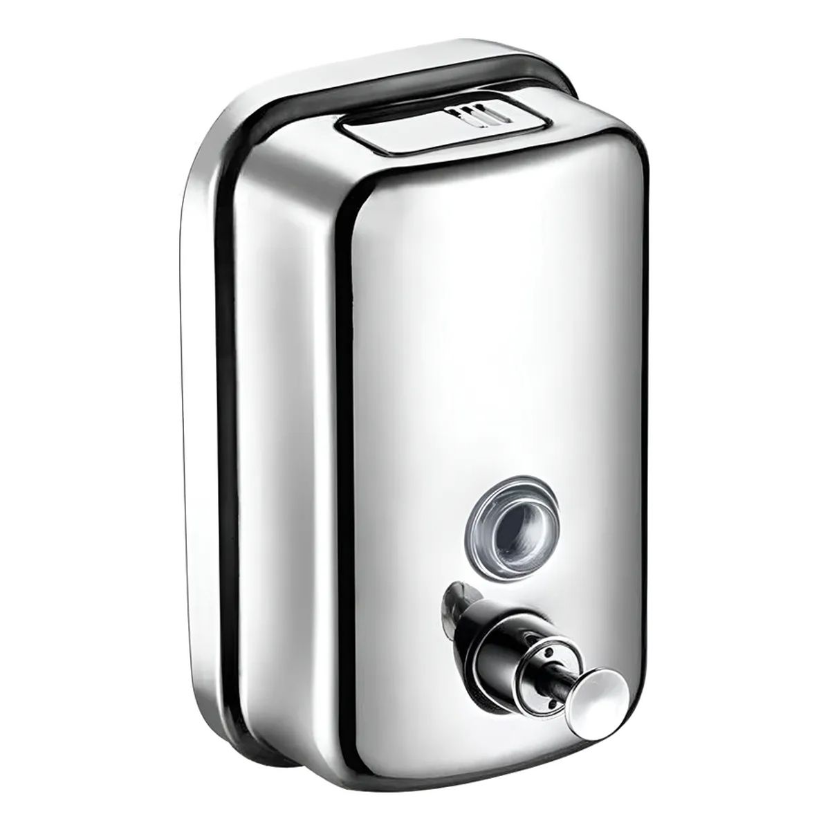 GENERICO - Dispenser De Jabon Liquido Gadnic Metalico Baño Cocina 500ml Color Plateado