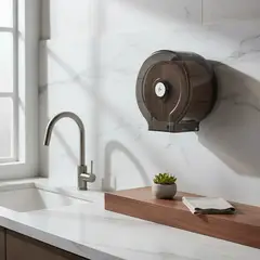 GENERICO - Dispensador Papel Jumbo Roll Gris Transparente