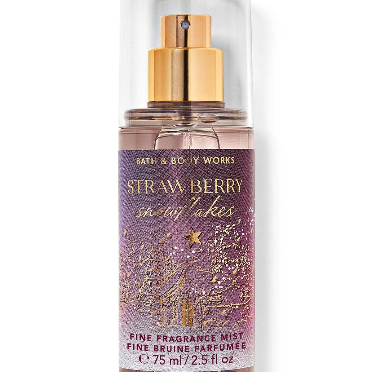BATH & BODY WORKS - Mist Corporal Mini Bath and Body Works Strawberry Snowflakes