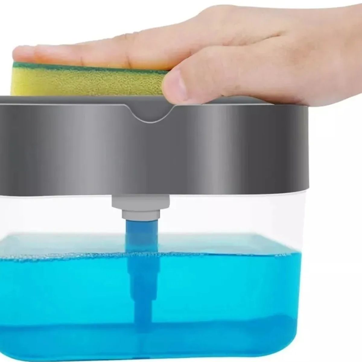 GENERICO - Dispensador De Jabón Líquido Lavaloza Cocina Hogar Gris