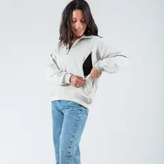 FREE THE MAMA - Polerón de Lactancia Rochi Ropa Maternidad