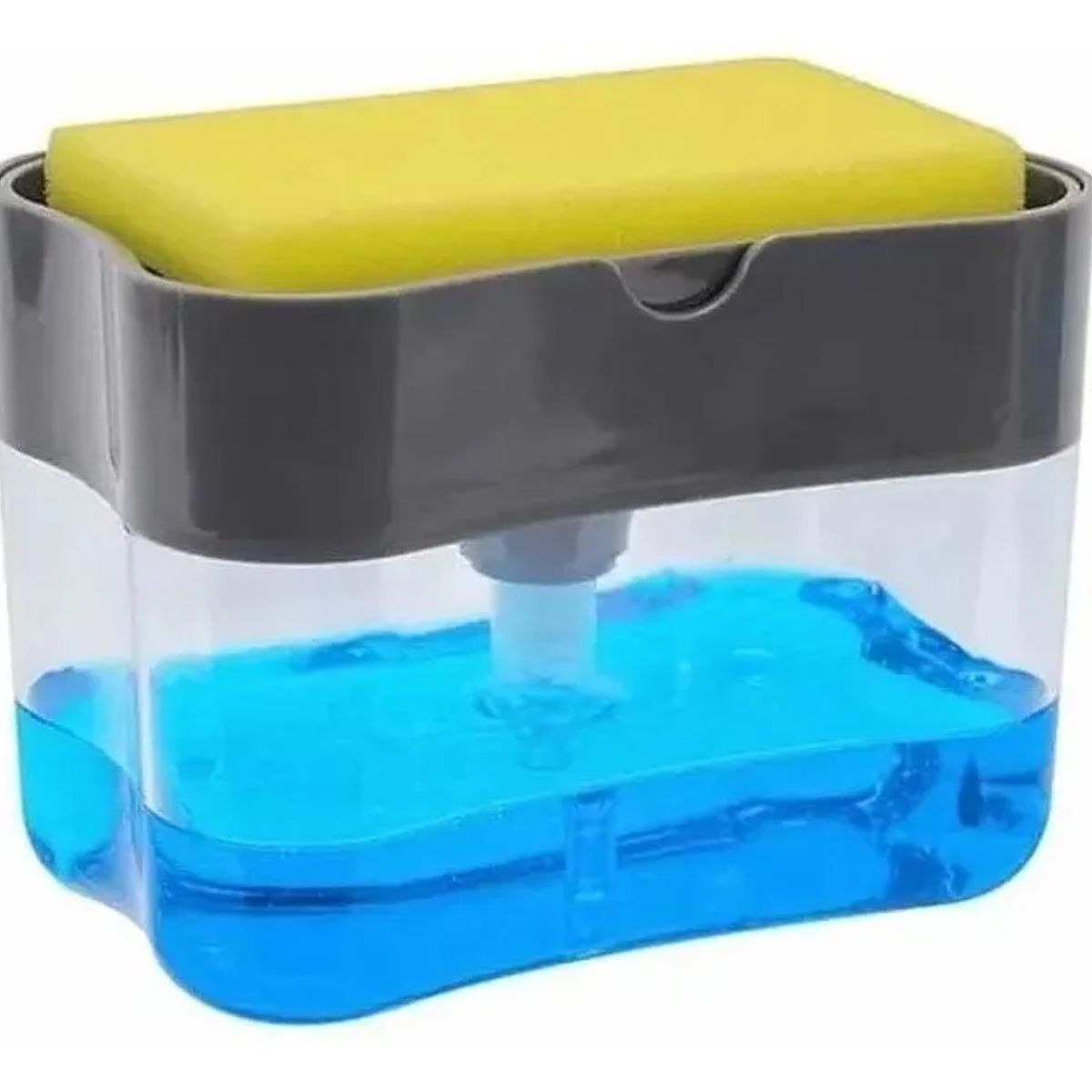 GENERICO - Dispensador De Jabon Manual  Lavaloza jabón Líquido Manual Gris