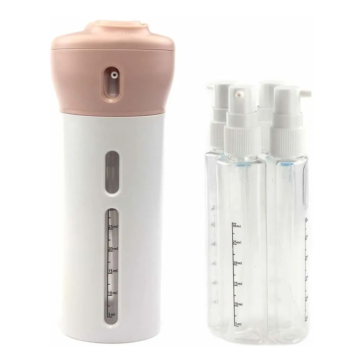 GENERICO - Dispensador Jabon Alcohol Gel Portatil 4 En 1 Blanco