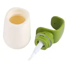 GENERICO - Dispensador Jabón Líquido Gel Shampoo Blanco Con Verde