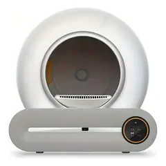GENERICO - Arenero Robot Automático Para Gatos 20 Wifi Color Blanco