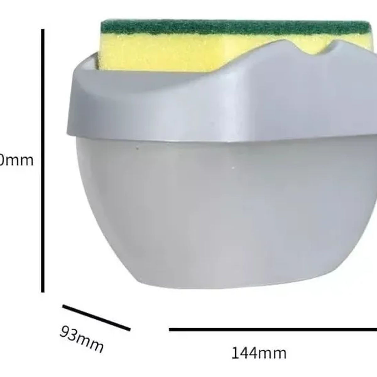 GENERICO - Dispensador De Jabón Líquido + Esponja Cocina Lavaloza