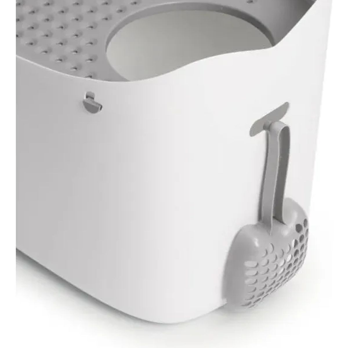 GENERICO - Baño Cerrado Litera Gato Apertura Superior Pixi Box Catit Color Blancogris 44081