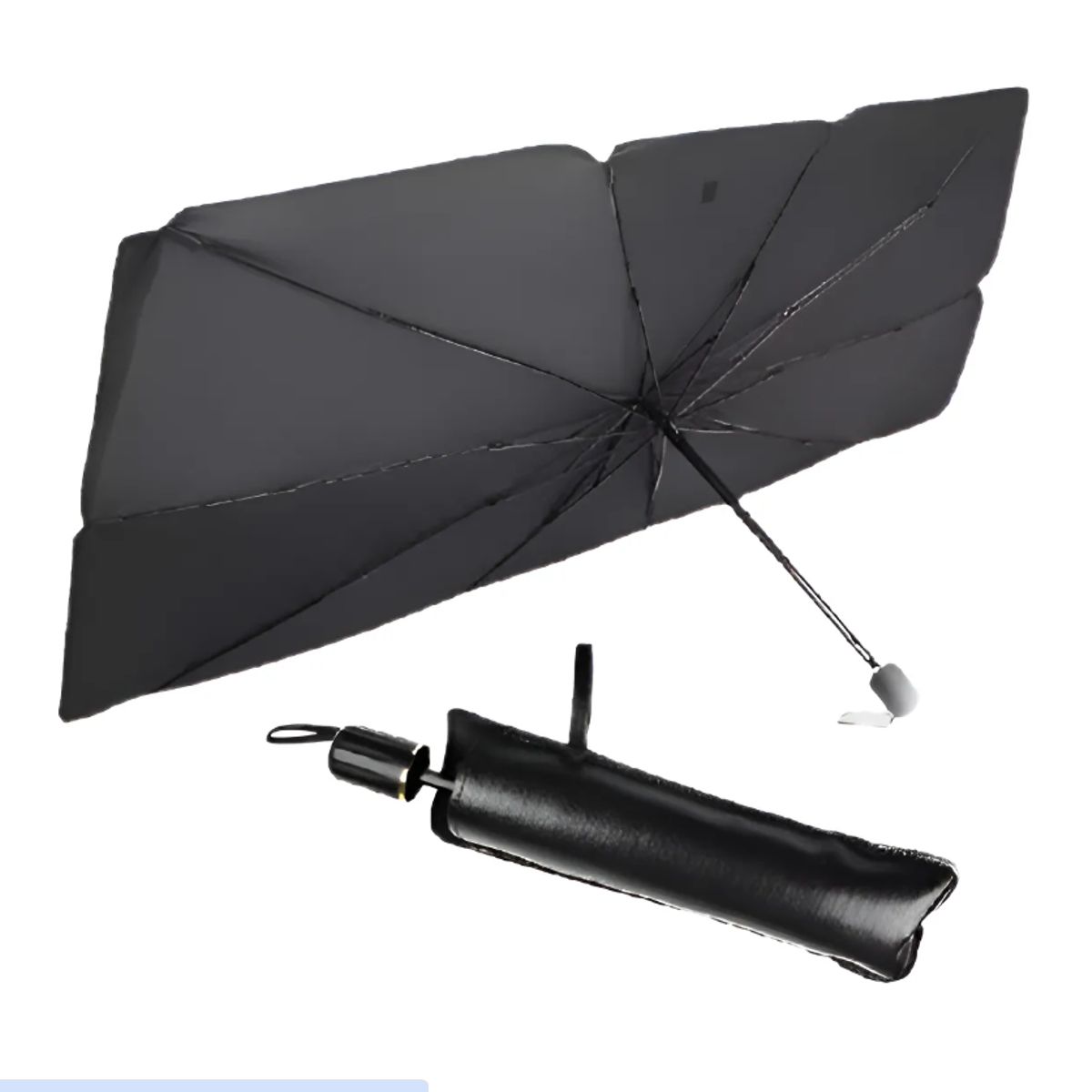 GENERICO - Quita Sol DE AUTO Para Sol Tipo Sombrilla Plegable Protector Uv